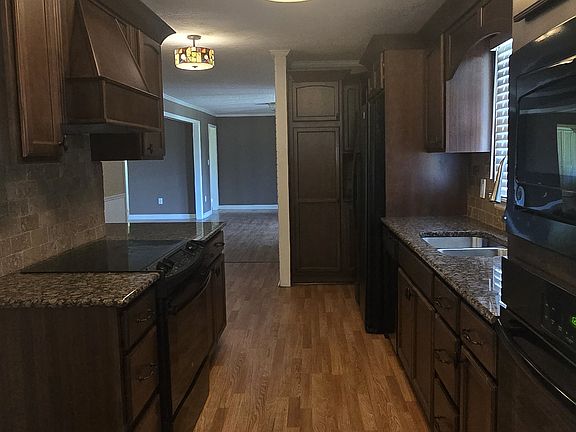 Kitchen from the garage entrance door