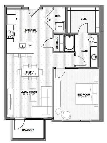 Floor plan Evans - E