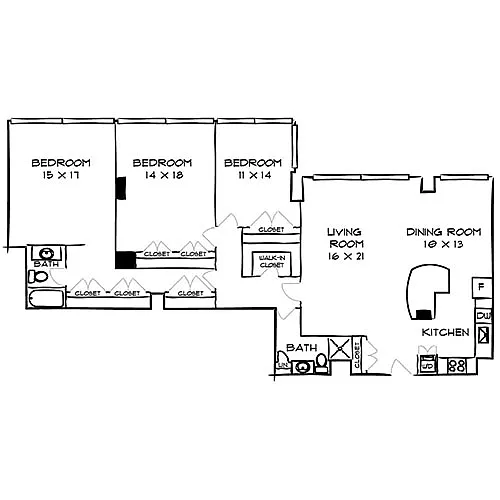 Floor plan Design 3B