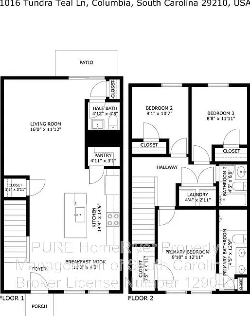 3 bed, 2.5 bath, 1305 sqft, $1,595 — Photo 3