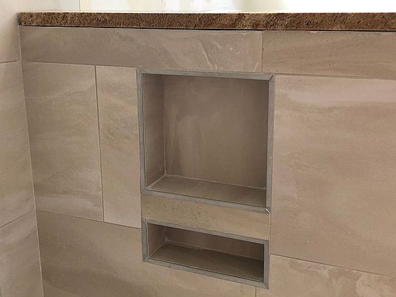 Shelf in Master Shower