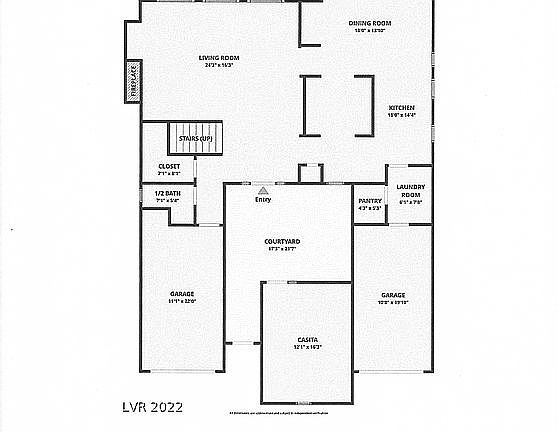 Main, Note: Casita 3/4 bath