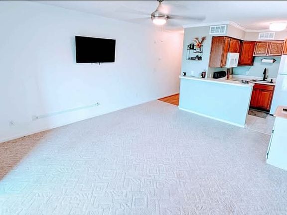 Looking into the kitchen and hallway.