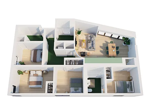 Floor plan Co-Living Traveler