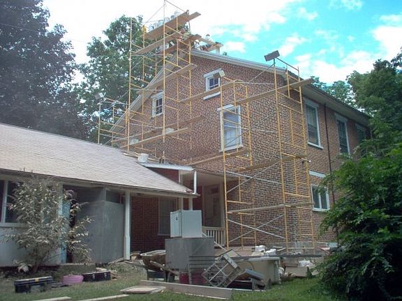 Repointing in process