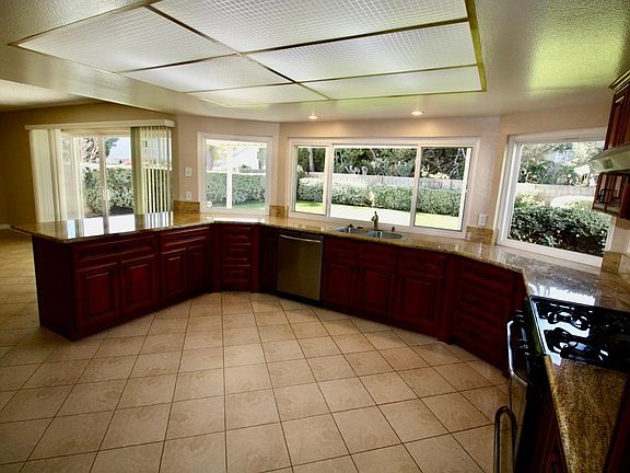 Kitchen looking @ backyard
