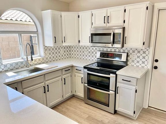 Stainless steel appliances and new countertops