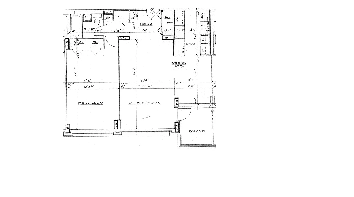 Floor plan One Bedroom