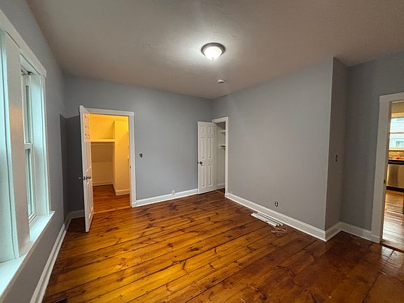 Bedroom 1 with 2 closet spaces, one of them walk-in