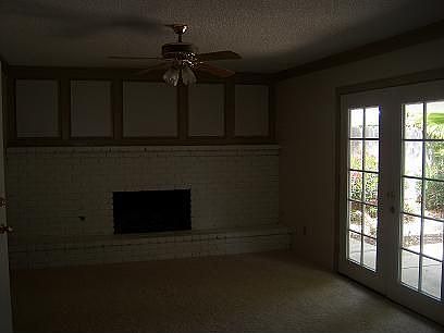 fireplace ceilng fans french doors