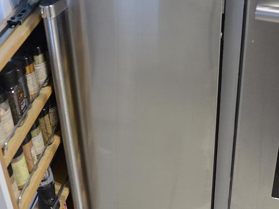 Viking 24-bottle wine fridge and spice rack/cabinet (pull-out)