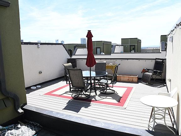 rooftop deck with views