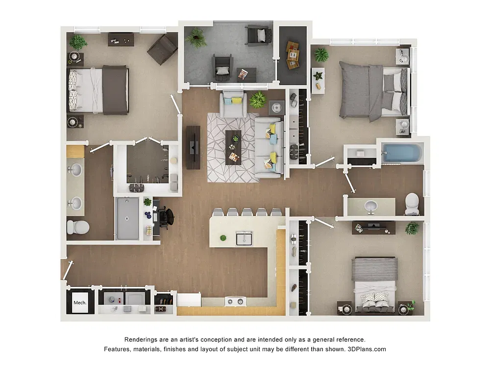 Floor plan C1-ALT 1-60%