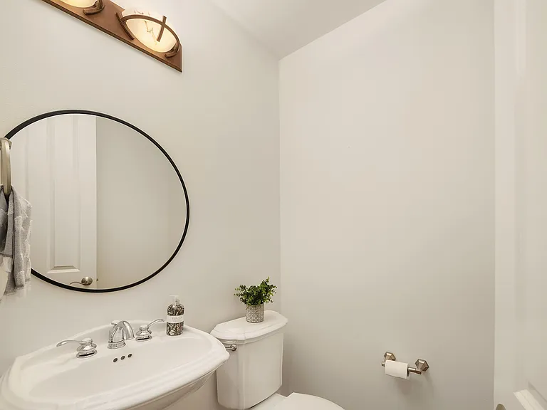 Powder room on first floor