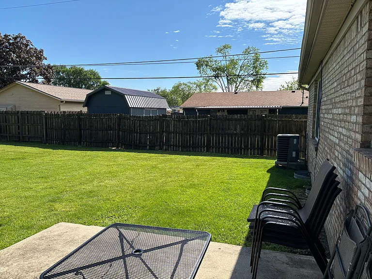 Back patio.