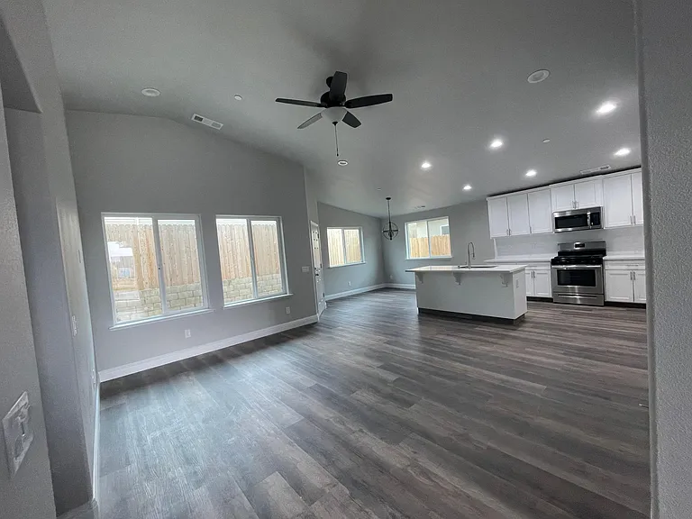 Living room; dinning room ; kitchen view
