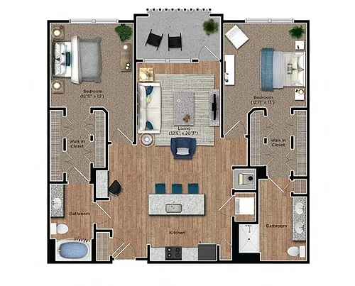 Floor plan 2B