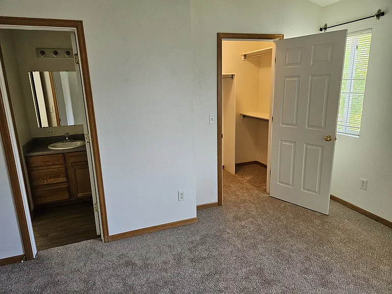 master bedroom walk-in closet and bathroom entry