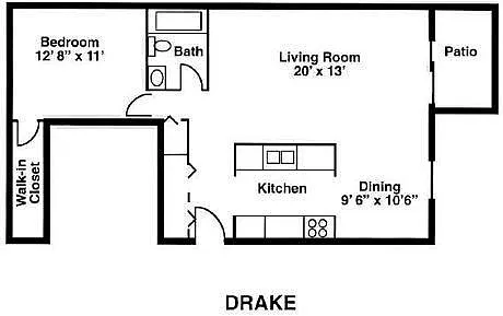 Floor plan The Drake