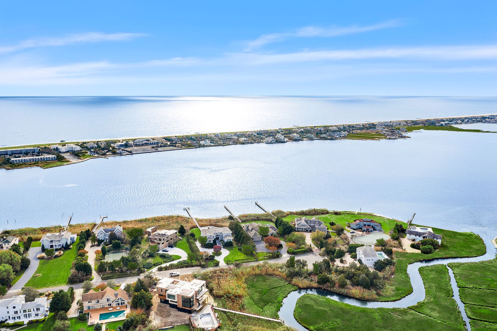  Aerial View of Moriches Bay and Atlantic Ocean