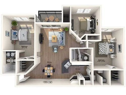 Floor plan 3x2A