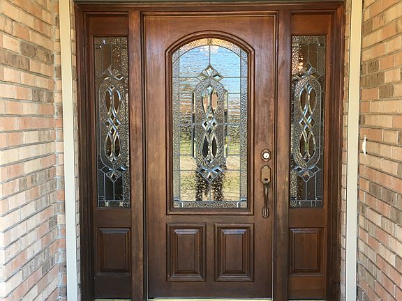 Entryway - leaded glass door
