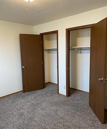 Master bedroom closets
