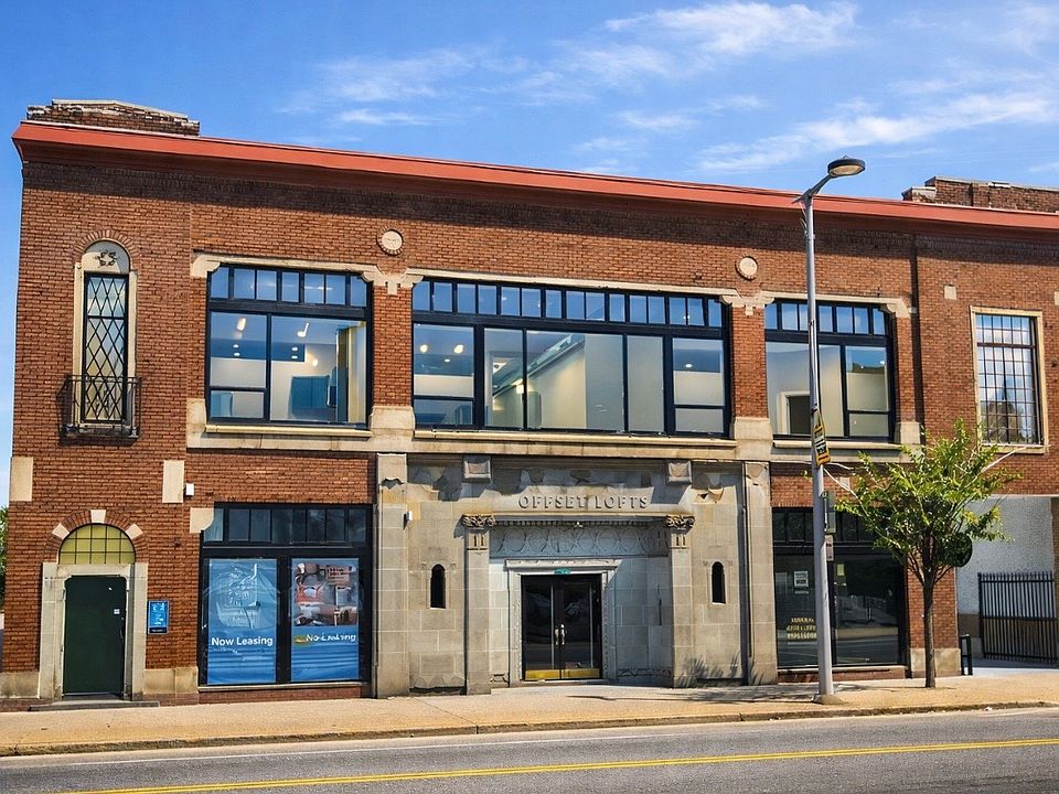 Beautifully restored Offset Lofts, across the street from the Children's Museum
