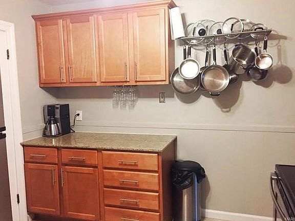 Great countertop space for a bar or coffee station