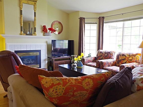 Living room with large window