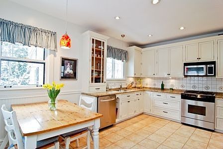 Updated bright kitchen