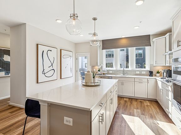 Rear Kitchen with Access to the Optional Deck