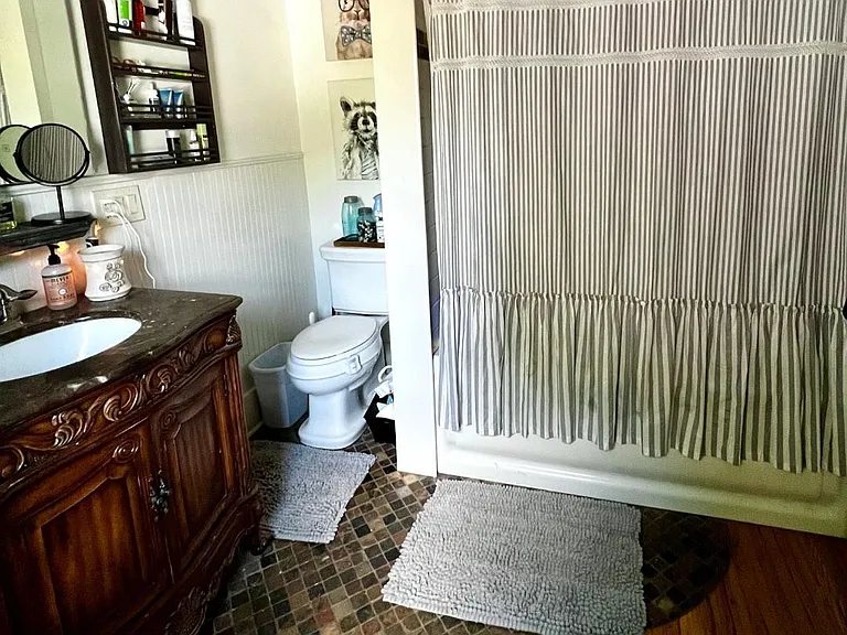 Bathroom, shower and tub