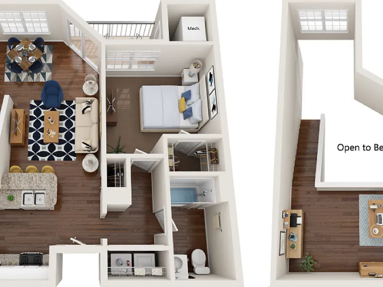 Auburn Loft | 1-Bedroom Floorplan Auburn Loft | 1-Bedroom Floorplan