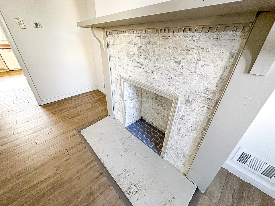 Modern fireplace for storing books, photos, plants - make it your own