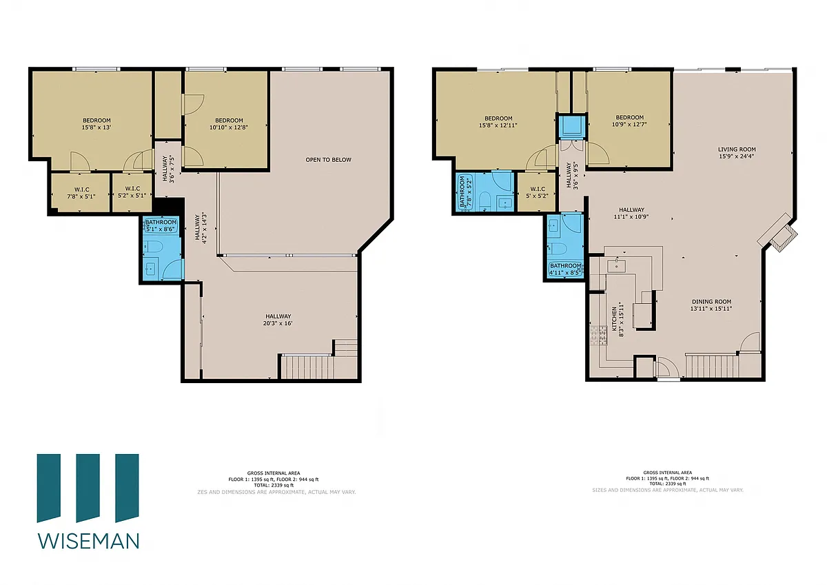 Floor plan Four-Bedroom Three-Bathroom Townhome