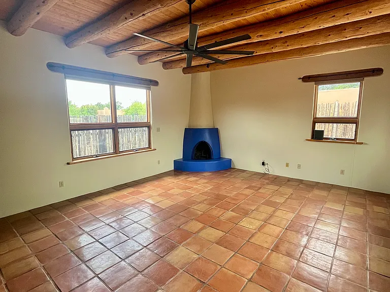 Lots of natural light in the living space.