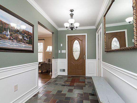 Foyer with Slate Flooring