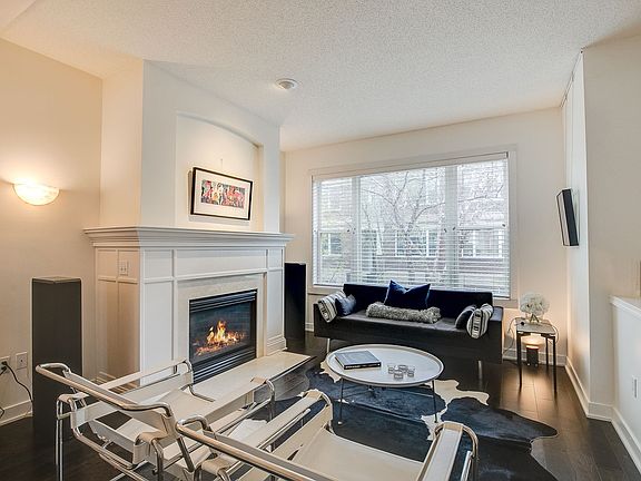 living room / gas fireplace