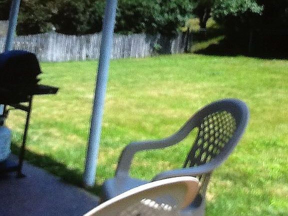 Fenced yard with lg patio