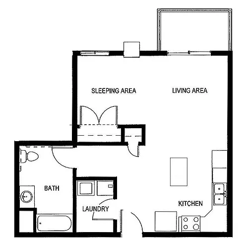 Floor plan Studio