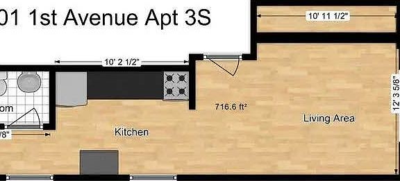 2nd image of 1501 1st Ave APT 3S