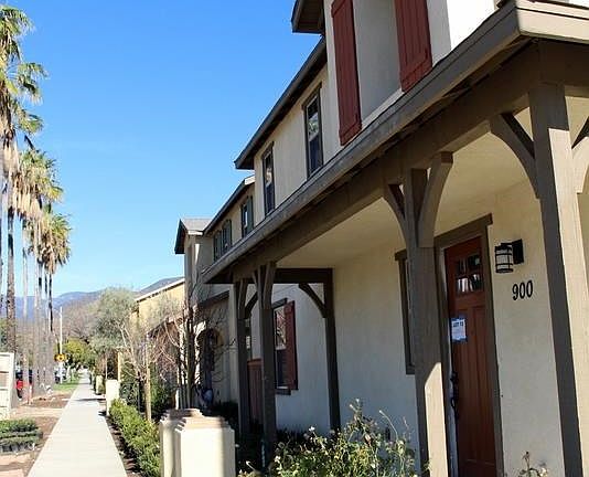View of Courtyard Bungalows facing north towards the mountains
