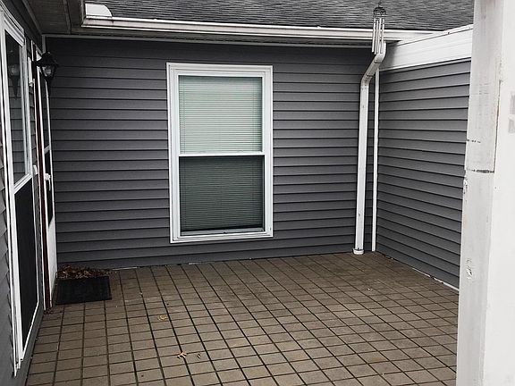 Patio, some have put up a curtain for extra privacy
