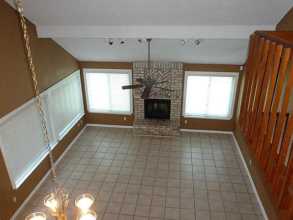 View of living are from upstairs