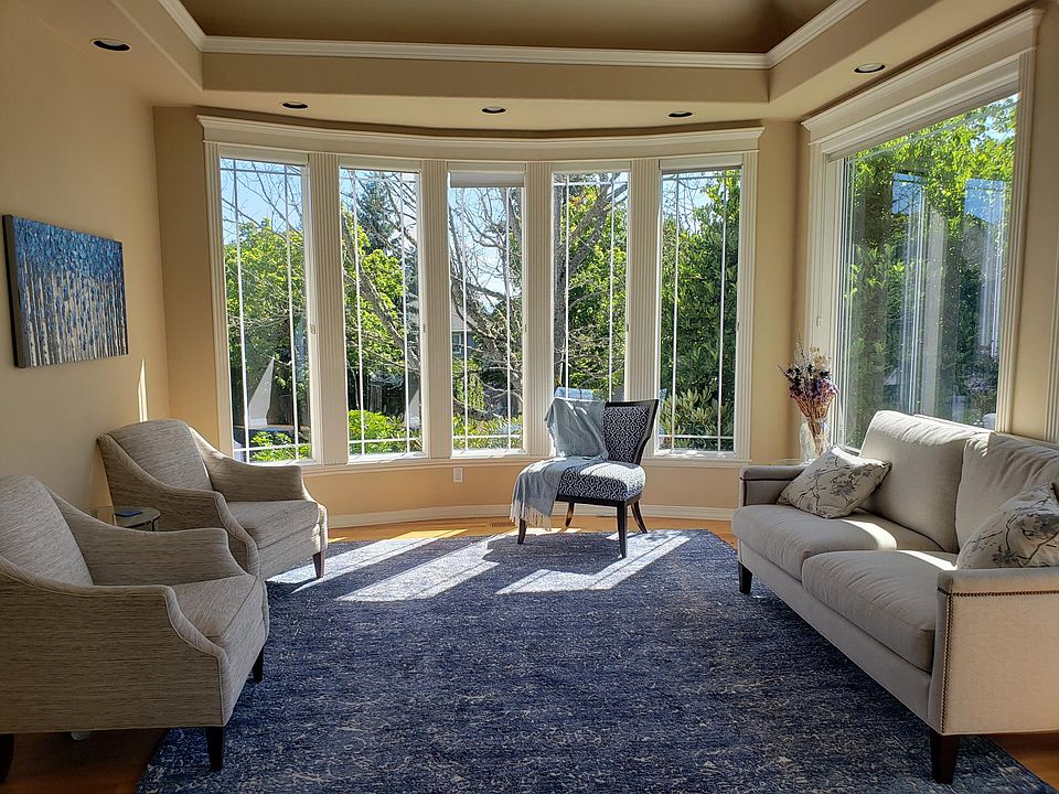 Formal living room with high ceilings and recessed lighting

House has 1st floor office opposite of the living room.