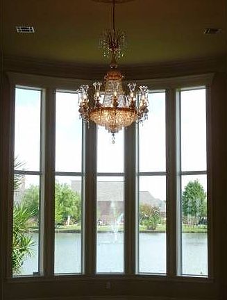 Living room looking out a