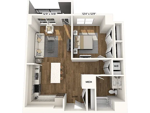 Floor plan A8-823sf-FinishIV