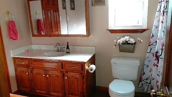 Master Bath with Marble