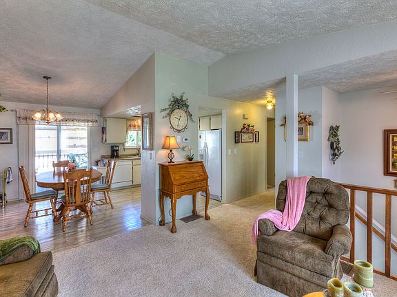 Living room and dining room